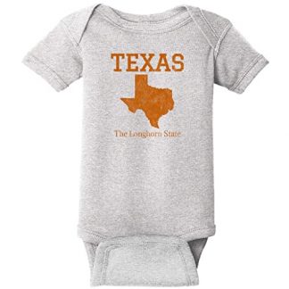 "Little Longhorn" State Pride Baby Bodysuit