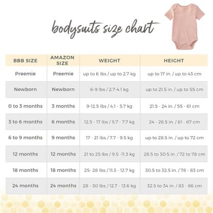 Unisex Organic Cotton Baby Bodysuits, Short Sleeve, 3-Pack - Image 3