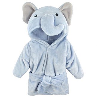 Unisex Plush Animal Face Baby Bathrobe