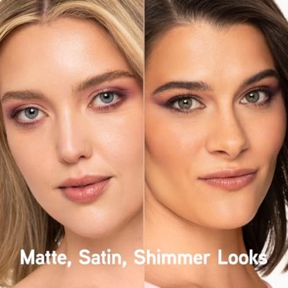 12-Shade Eyeshadow Palette with Shimmer, Matte & Satin Finishes - Image 4