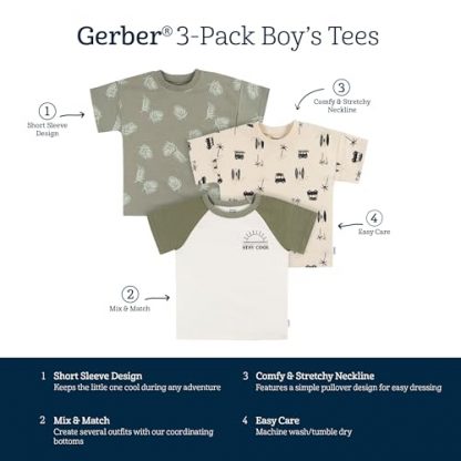 Toddler Boys' Trio of Short Sleeve Pocket Tees - Image 6