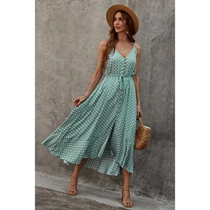 Women's Bohemian Inspired Polka Dot Summer Sundress - Image 4