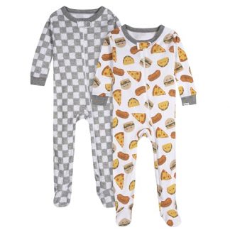 Cozy 2-Pack Baby Boy Footed Pajamas