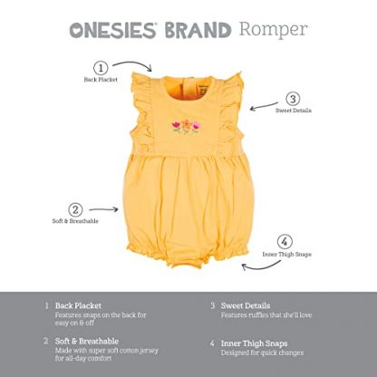 3-Pack Adorable Baby Girl Rompers - Image 6