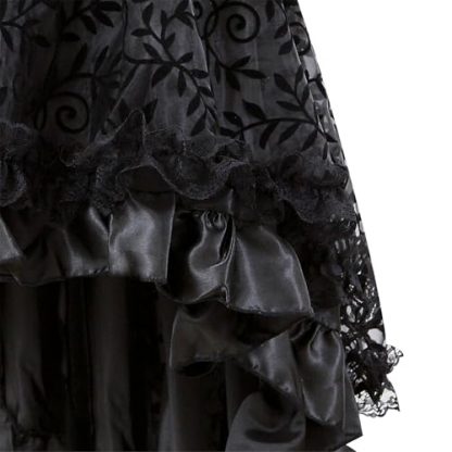 Exquisite Steampunk Renaissance High-Low Skirt for Women - Image 5