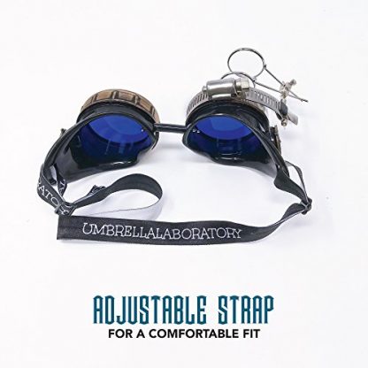 Victorian-Style Steampunk Goggles with Compass Design - Image 2