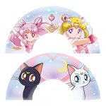 Enchanted Moonlight & Cats Folding Handheld Fan