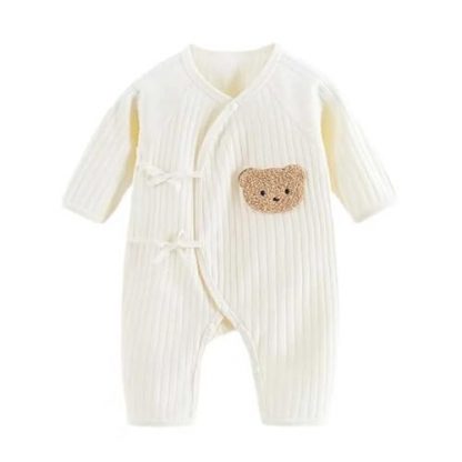 Adorable Bear-Themed Cotton Onesie for Newborns and Infants