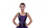 Elegant Lace-Up Overbust Corset Top for Women - Image 2