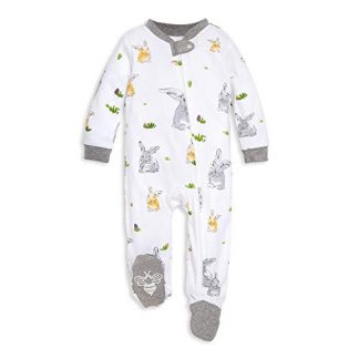 Organic Cotton Footed Sleeper Pajamas for Baby Girls