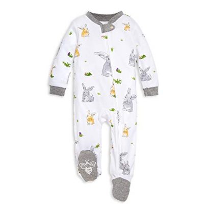Organic Cotton Footed Sleeper Pajamas for Baby Girls