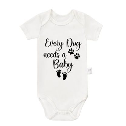 "Every Pup's Companion" Baby Bodysuits - Funny Cotton Rompers for Newborns & Toddlers