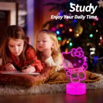 Enchanting Kitty 3D Night Light with Color-Changing Features - Image 4