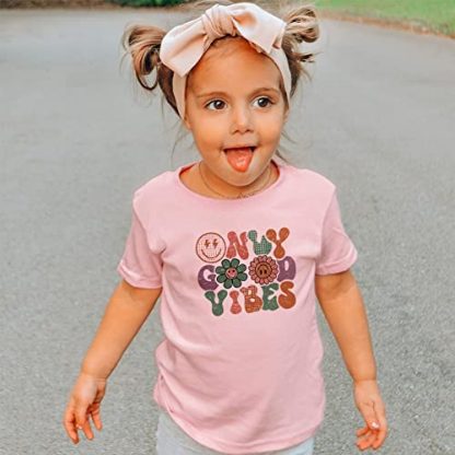 Cozy Cotton Toddler Tee in Pink - Image 2