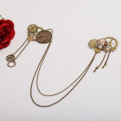 Unisex Steampunk-Inspired Brooch Lapel Pin - Image 3