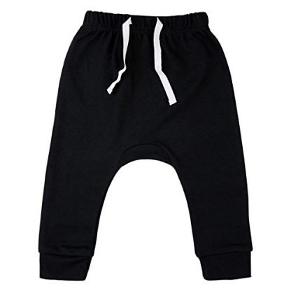 Unisex Newborn 3-Pack Cotton Joggers for Toddlers - Image 2