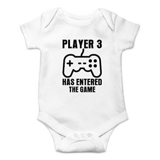 "Player 3 Has Entered the Game" Unisex Baby Bodysuit