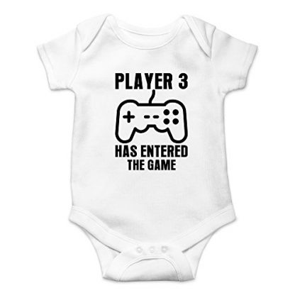 "Player 3 Has Entered the Game" Unisex Baby Bodysuit