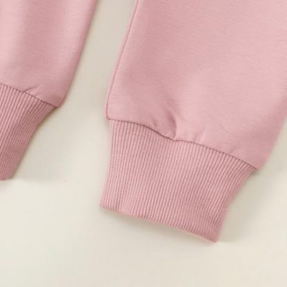 "Daddy's Girl" Cozy Sweatshirt and Joggers Set for Baby Girls - Image 6
