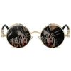 Gloden Frame/Grey Lens(not Mirrored)