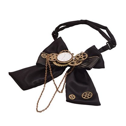"Vintage Steampunk Bowtie: Retro-Industrial Costume Accessory" - Image 4