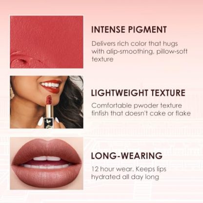 Hydrating Semi-Matte Lipstick with Natural Ingredients and High-Impact Color - Image 6