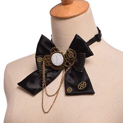 "Vintage Steampunk Bowtie: Retro-Industrial Costume Accessory" - Image 3