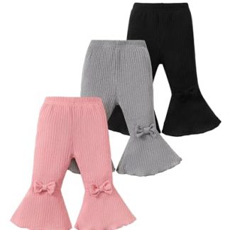 Petite Chic Baby Girl Flare Leggings - 3 Pack