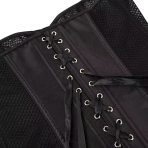 Seductive Mesh Overbust Corset with Gothic Renaissance Charm - Image 7