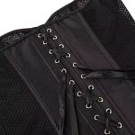 Seductive Mesh Overbust Corset with Gothic Renaissance Charm - Image 7