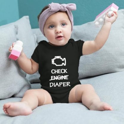 Fun Mechanic-Inspired Baby Bodysuit - Image 3