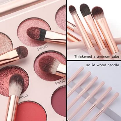 Essential Eye Makeup Brush Set - 6 Piece Professional Eye Brush Collection - Image 3
