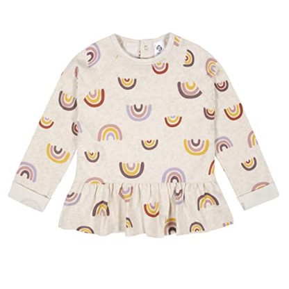 Toddler Girl's Stylish 2-Piece Peplum Top & Legging Set - Image 3