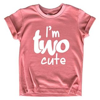 Charming 2nd Birthday Outfit - "I'm Two Cute" Shirt