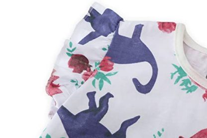 Adorable Ruffle Sleeve Graphic Tees for Toddler Girls - Image 4