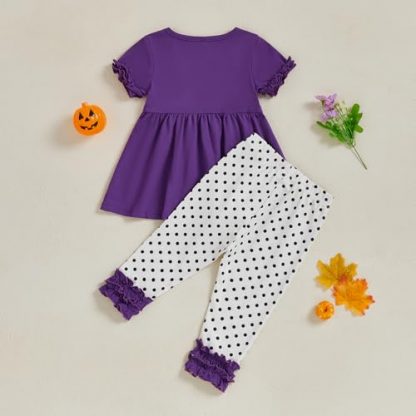 Adorable Toddler Girl's Festive Embroidered Outfit Set - Image 5