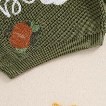 Adorable Pumpkin Patch Crewneck Sweater for Toddlers - Image 4