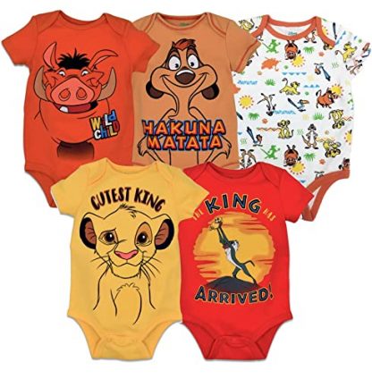 Adorable 5-Pack Baby Bodysuits, Perfect for Newborns to Infants