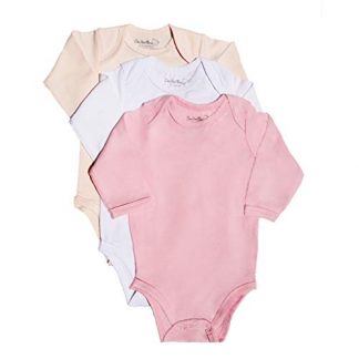 Cute Bear-Themed Unisex Long-Sleeve Baby Bodysuits
