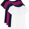 Black/Fuschia/Black/White 4-pack