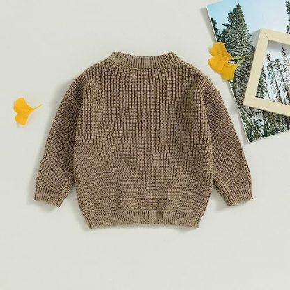 Petite Petal-Embroidered Crewneck Pullover for Infants - Image 4