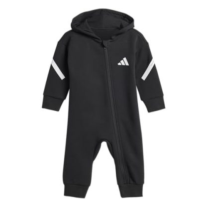 Unisex Full-Zip Hooded Romper Onesie for Babies