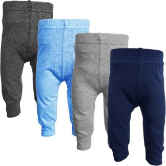 Cozy Bear Cotton-Spandex Infant and Toddler Pants Multipacks