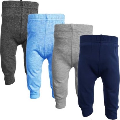 Cozy Bear Cotton-Spandex Infant and Toddler Pants Multipacks