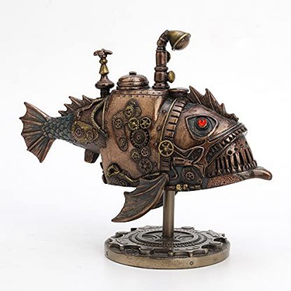 Intricate Steampunk Submarine Fantasy Statue - Image 4