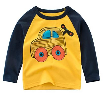Toddler's Comfy Excavator Cotton T-Shirt - Image 4