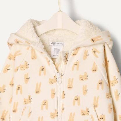 Unisex Baby Zip Hoodie Sweatshirt for Tiny Trendsetters - Image 4