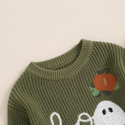 Adorable Pumpkin Patch Crewneck Sweater for Toddlers - Image 3
