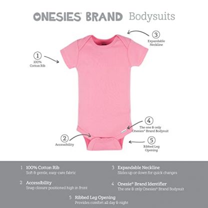 Vibrant 8-Pack Baby Girl Short Sleeve Bodysuits - Image 6