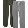Grey Heather/Olive Kid